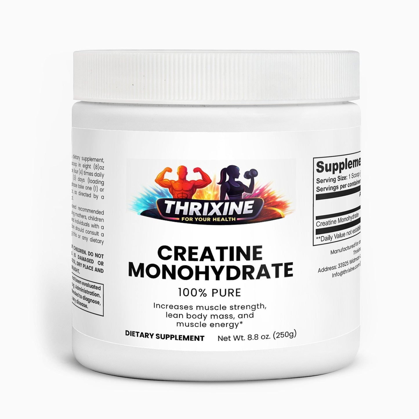 Thrixine Creatine Monohydrate - Made with Love in the USA