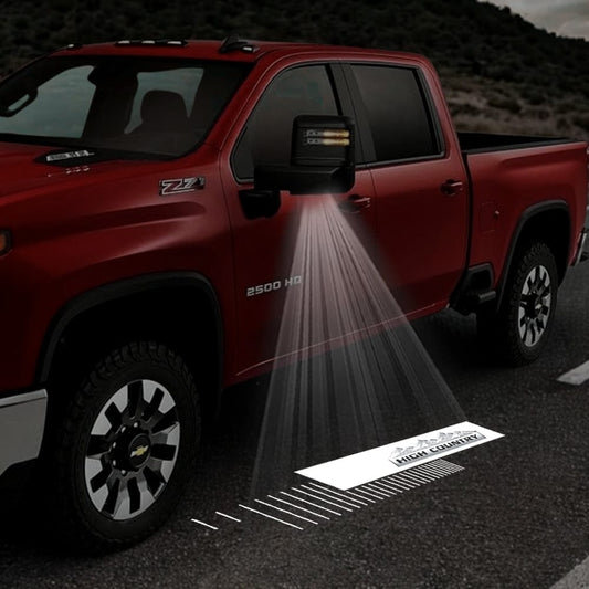 Chevrolet Silverado Premium Side Wing Mirror Puddle Lights Multiple Designs 2014-2026
